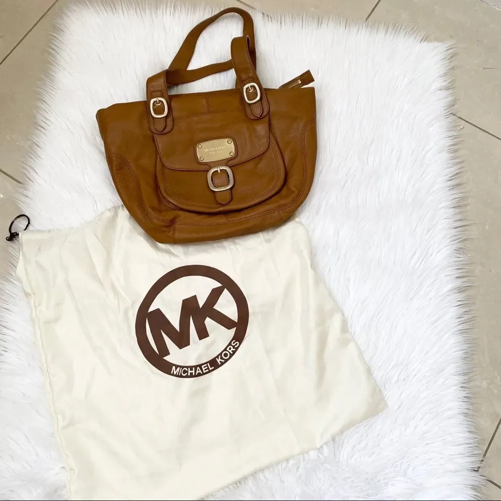 Michael Kors tan/brown satchel butter soft leather